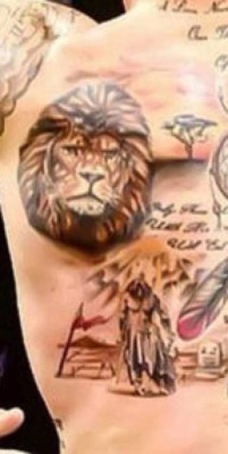 Los espectaculares tatuajes del capitán del Real Madrid, Sergio Ramos