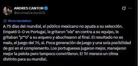 Ya ni duele: la ácida reacción de Faitelson y esto dice la prensa de México tras el resultado ante Portugal