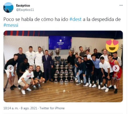 ¿Se equivocó de despedida? Tunden a jugador del Barcelona por su polémico look en el adiós de Messi