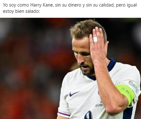 Eurocopa 2024: memes destrozan a Harry Kane por la derrota de Inglaterra ante España en la final