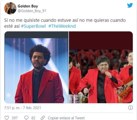 Despedazan a The Weeknd en los increíbles y mejores memes que dejó el 'halftime' show Super Bowl LV