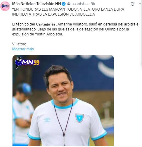 No pitan árbitros de Honduras: reacción de la prensa a la derrota de Olimpia y no perdonan a Arboleda