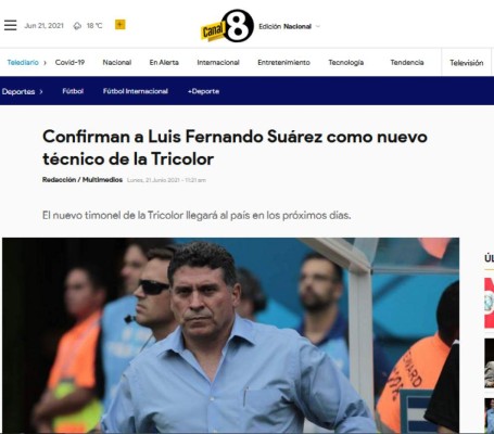 'El más parecido a Pinto, trabajador y metódico': Lo que dice la prensa tica de la llegada de Luis Fernando Suárez