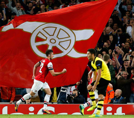 Arsenal FC vs BV Borussia Champions League.