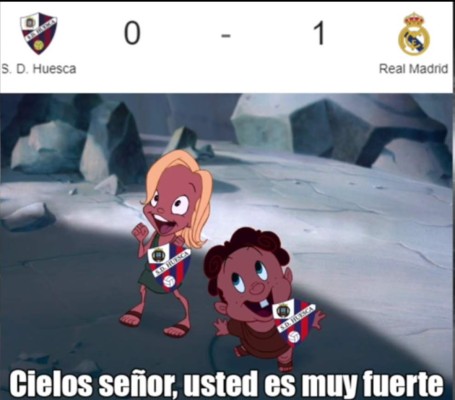 Descuartizan con memes al Real Madrid tras el sufrido gane ante el Huesca