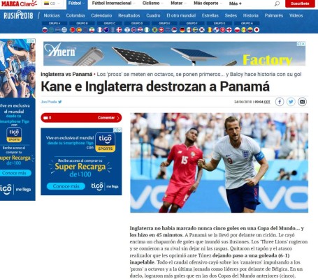 Así reaccionó la prensa mundial tras la paliza de Inglaterra sobre Panamá