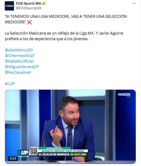 Fernando Cevallos aseguró que México tiene posibilidades de echar a Honduras de la Nations League.