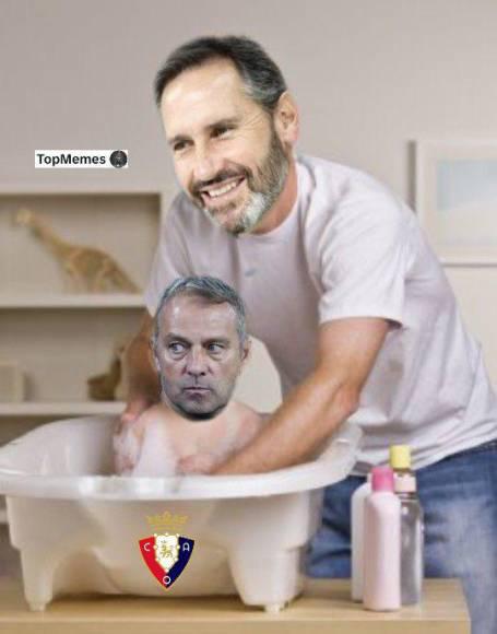 Flick ya tiene papá: los jocosos memes tras la primera derrota del Barcelona en la Liga Española