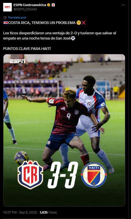 Lejos del Mundial, Cobarde y Gracias Haití: en Costa Rica llenos de cólera piden que lo echen de la selección