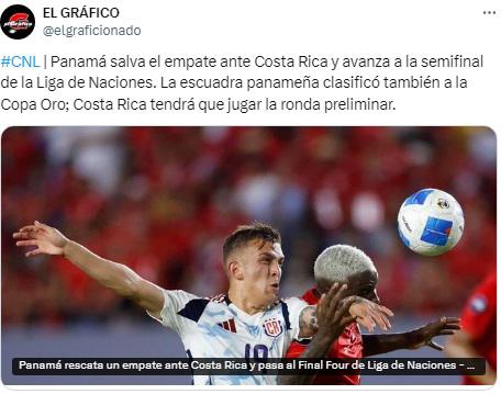 “Clásico hijo” y “la mediocridad asoma”: así reaccionó la prensa luego del pase de Panamá sobre Costa Rica en Nations League