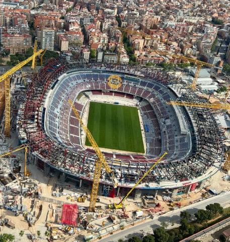 El nuevo Camp Nou ya tiene césped: así luce la casa del Barcelona y su regreso está cada vez más cerca
