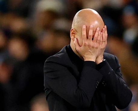 Pep Guardiola no pudo eliminar al Real Madrid, a pesar de ser favoritos en la eliminatoria.