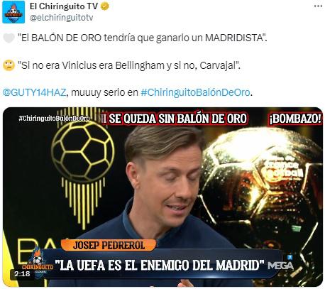 “Ganó el fútbol” y “caes como el c***”: la reacción de la prensa sobre Vinicius y le envían un duro recado ¿qué dicen de Rodri?