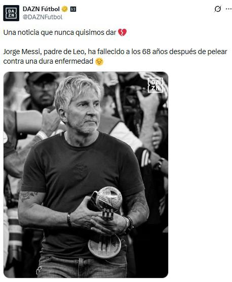 Lo que dice la prensa y clubes por la muerte del papá de Messi: Uno de los pilares...