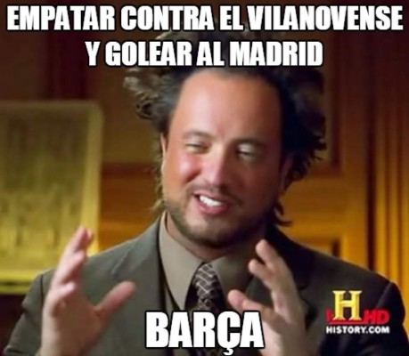 La derrota del Real Madrid ante Barcelona es víctima de memes en redes sociales