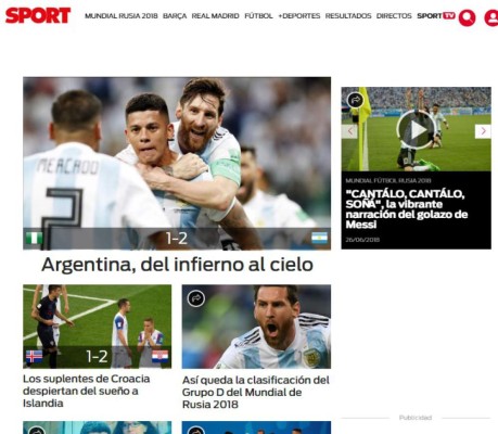 Milagro mundial y al Rojo vivo: Titulares de la prensa tras clasificación de Argentina