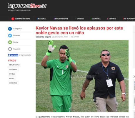 Como 'punto de oro' califica prensa tica empate ante Honduras