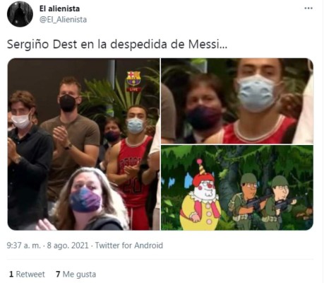 ¿Se equivocó de despedida? Tunden a jugador del Barcelona por su polémico look en el adiós de Messi