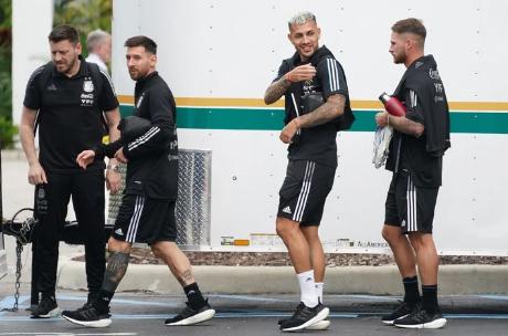 Relajados y la felicidad de Messi: el primer entreno de Argentina en la casa del Inter Miami antes de medirse a Honduras