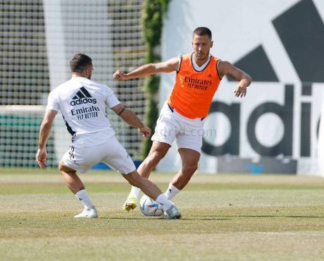 Hazard y Dani Carvajal, los dos jugadores del Real Madrid que han encendido las alarmas.
