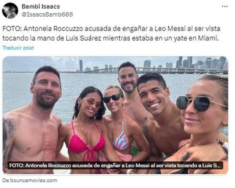 La polémica foto de Anotela Roccuzzo y Luis Suárez que ‘enfada’ a Messi: “Haciendo de Icardi y Wanda”
