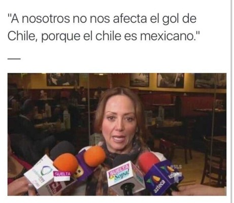 Los memes que dejó la aplastante derrota e México ante Chile