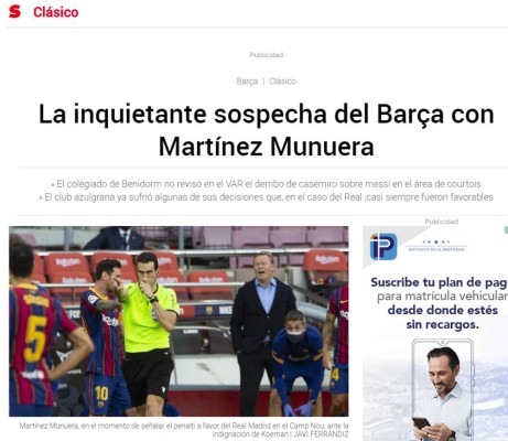 'Inquietante sospecha y vuelve siempre', la prensa mundial sobre el 'asalto' del Real Madrid al Barcelona