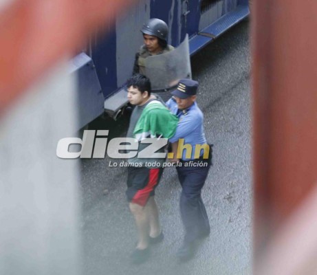 Las imágenes que no viste en TV de incidentes en el Yankel Rosenthal