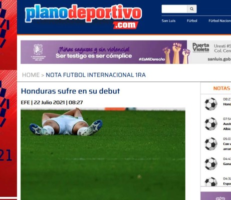'Falta de puntería e infortunio': Lo que dice la prensa tras la derrota de Honduras ante Rumania