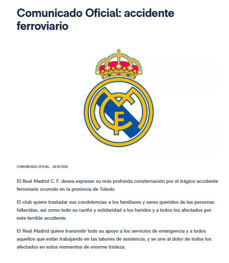 Suspenden la jornada de Copa del Rey por terrible accidente en España: más de 60 muertos