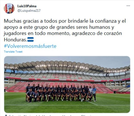 Los mensajes de los jugadores de la Sub-23 de Honduras tras la eliminación de Juegos Olímpicos