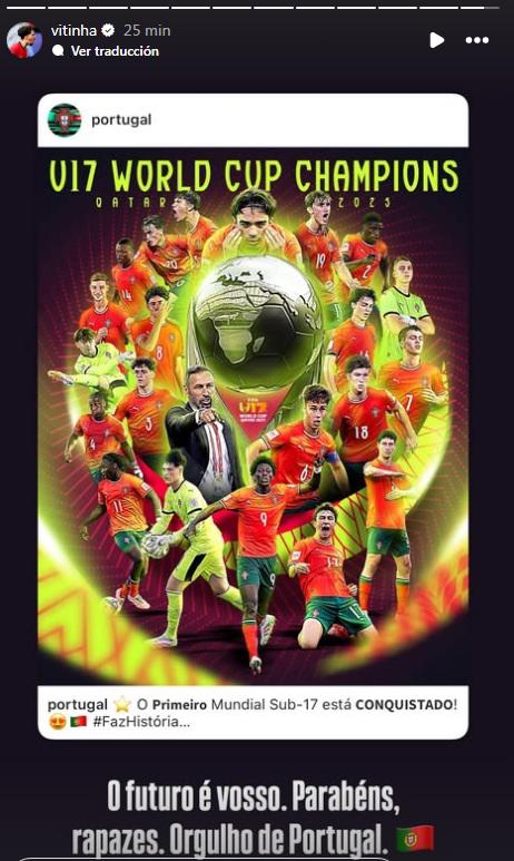 Mundial Sub-17: Cristiano solo usó cinco palabras para decir lo que piensa de Portugal campeona y reapareció Xavi