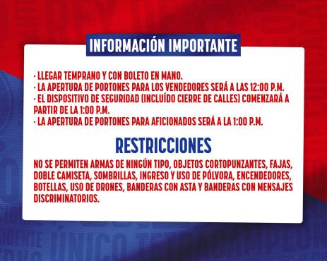Olimpia vs Génesis: Directiva de los leones anuncia advertencias y la hora en la que se abren los portones el estadio Nacional