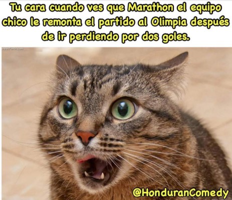 Los terribles memes contra Olimpia por la remontada de Marathón