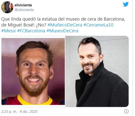 Se parece a todos menos a él: Burlas por la estatua de Messi en museo de cera del Barcelona