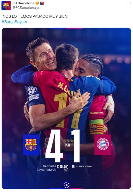 “¿Quién es Muller?” y “venganza con paliza”: la reacción del prensa tras paliza de Barcelona al Bayern Múnich