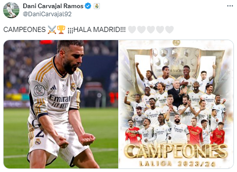 Bellingham con su madre y Rodrygo desde el carro: así celebraron los jugadores del Real Madrid el título de LaLiga