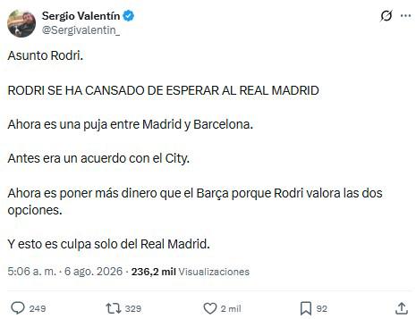 Estaba hecho: el motivo por el que Rodri rechazó al Madrid por el Barça