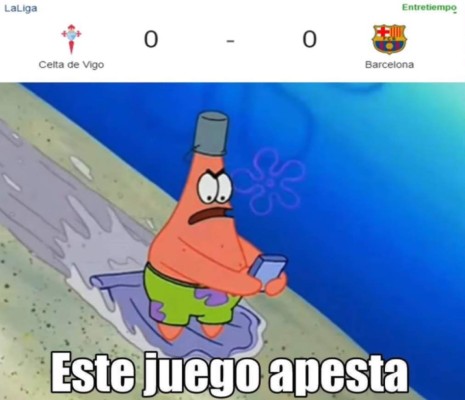 ¡Para morir de risa! Los memes liquidan a los suplentes del Barcelona por perder contra el Celta &nbsp;&nbsp;