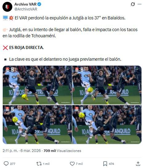 ¿Robo al Celta? La roja y el penal que reclamó el Real Madrid; aclarada la polémica en el gol del triunfo al 95'