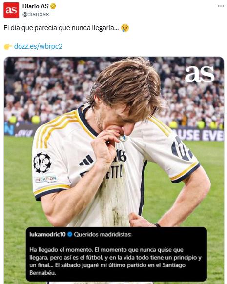Modric se marcha del Real Madrid y así reacciona la prensa mundial: La peor noticia del año; Ya no nos queda nada...