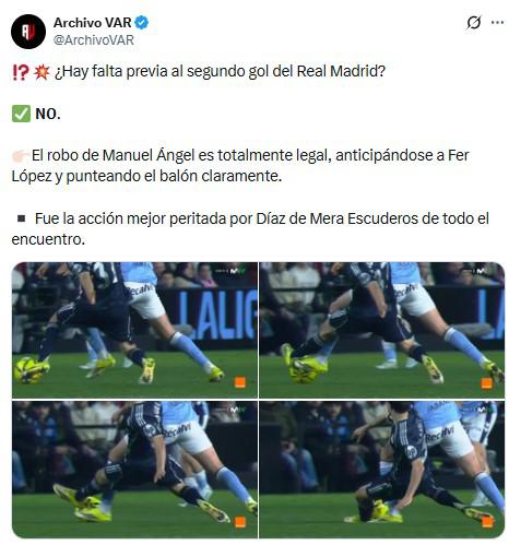 ¿Robo al Celta? La roja y el penal que reclamó el Real Madrid; aclarada la polémica en el gol del triunfo al 95'