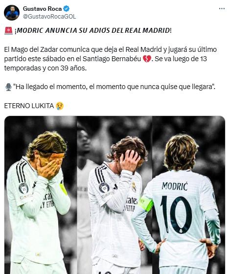 Modric se marcha del Real Madrid y así reacciona la prensa mundial: La peor noticia del año; Ya no nos queda nada...