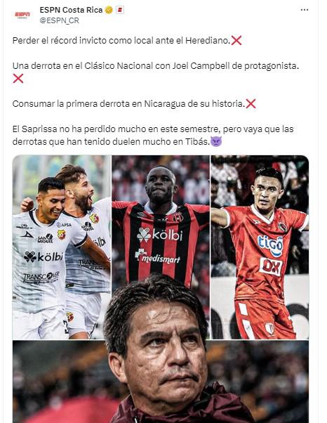 Lo que dice la prensa de Costa Rica tras la caída del Saprissa ante el Real Estelí de Nicaragua: “Vergüenza nacional”