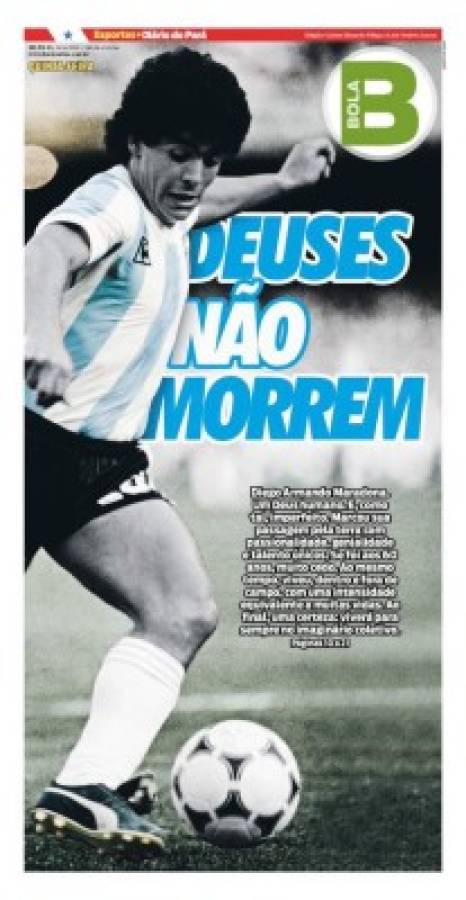 'D10s ya está en el cielo': Las portadas del mundo el día después de la muerte de Diego Maradona