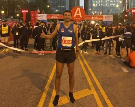 Mario Valladores corre en la Maratón de Boston desde el 2017.