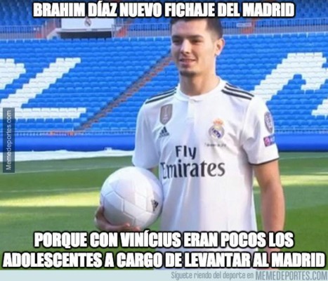 Burlas: Despiadados memes tras el nuevo fichaje del Real Madrid, Brahim Díaz