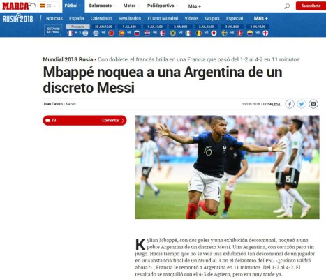 PORTADAS: Así titulan los diarios la eliminación de Argentina de Messi de Rusia 2018