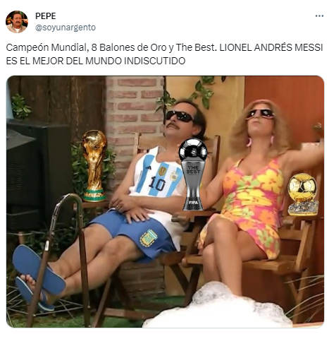 ¡Para reír! Messi ganó el premio The Best de la FIFA y los memes sacuden las redes sociales