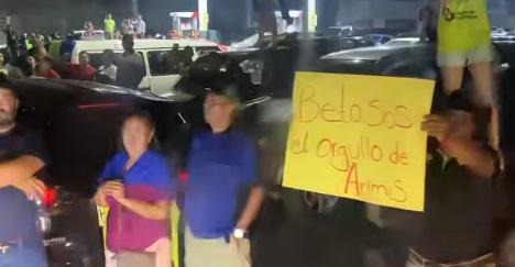 Caravana pletórica del Olancho en Juticalpa, locura por Auzmendi y el mensaje emotivo a Humberto Rivera